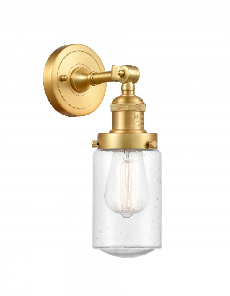 Dover - 1 Light - 5 inch - Satin Gold - Adjustable Sconce