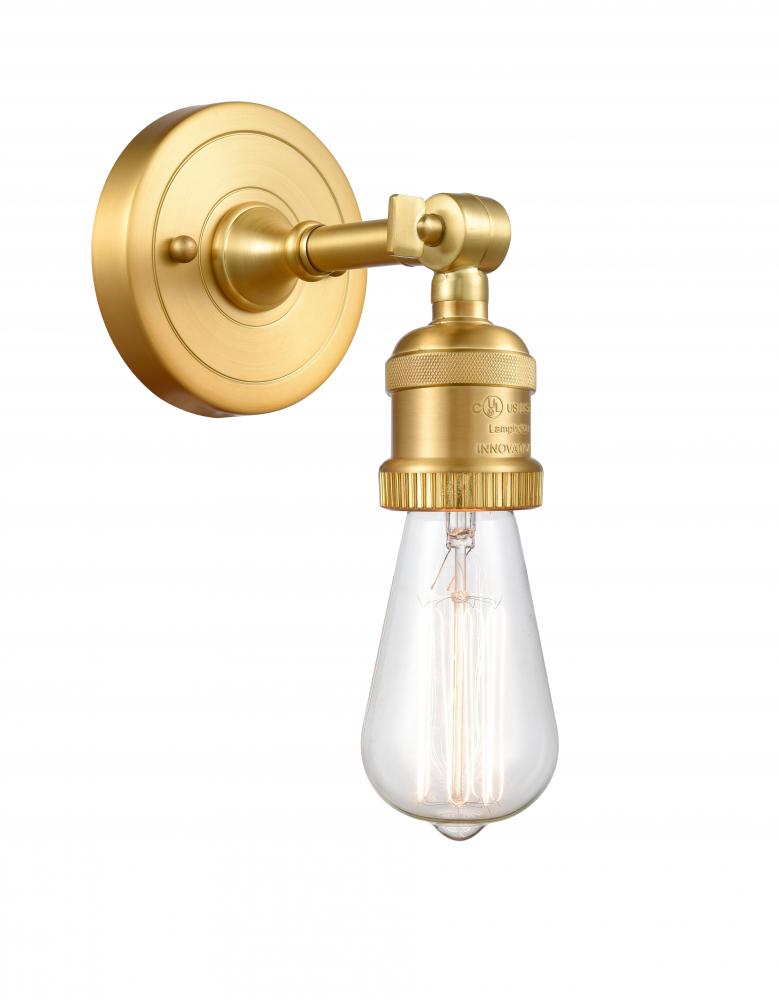 Bare Bulb - 1 Light - 5 inch - Satin Gold - Adjustable Sconce