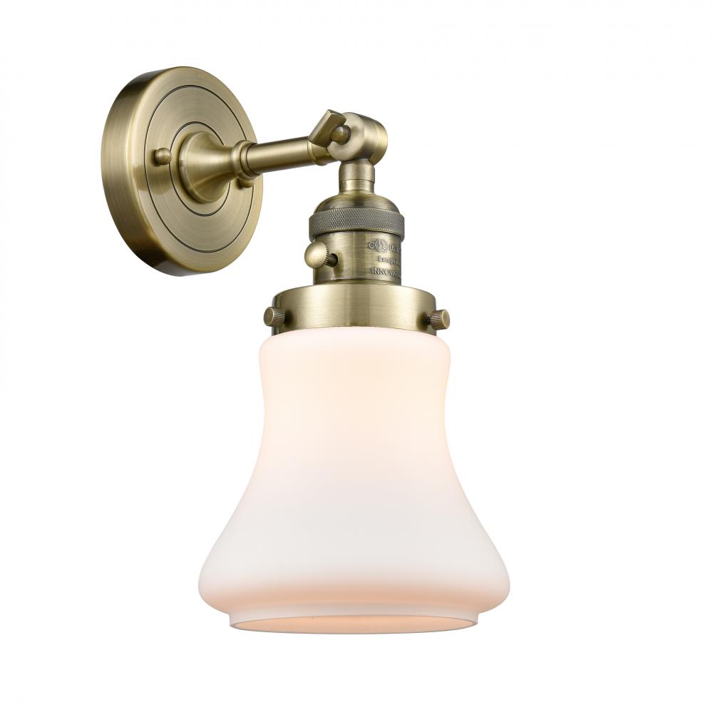 Bellmont - 1 Light - 7 inch - Antique Brass - Adjustable Sconce