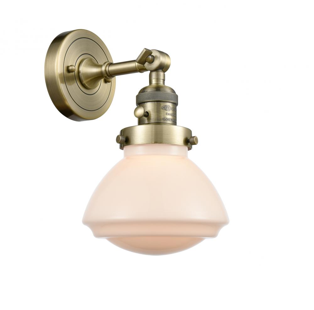 Olean - 1 Light - 7 inch - Antique Brass - Adjustable Sconce