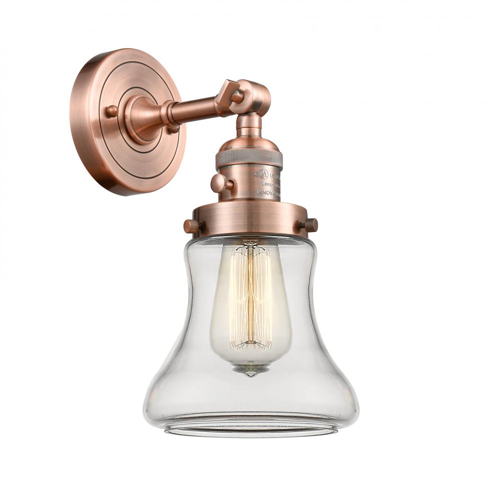 Bellmont - 1 Light - 7 inch - Antique Copper - Adjustable Sconce