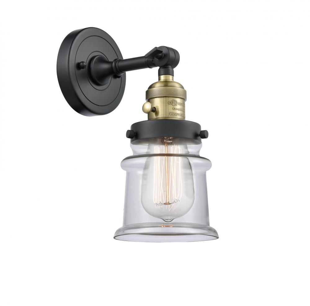 Canton - 1 Light - 5 inch - Black Antique Brass - Adjustable Sconce