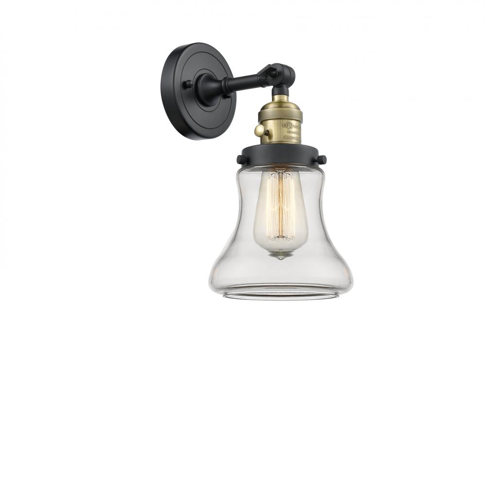 Bellmont - 1 Light - 7 inch - Black Antique Brass - Adjustable Sconce