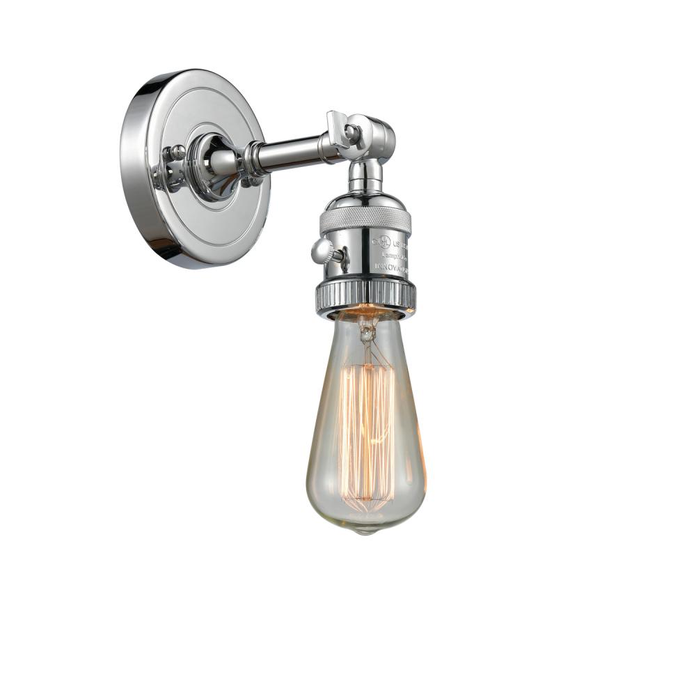 Bare Bulb - 1 Light - 5 inch - Polished Chrome - Adjustable Sconce