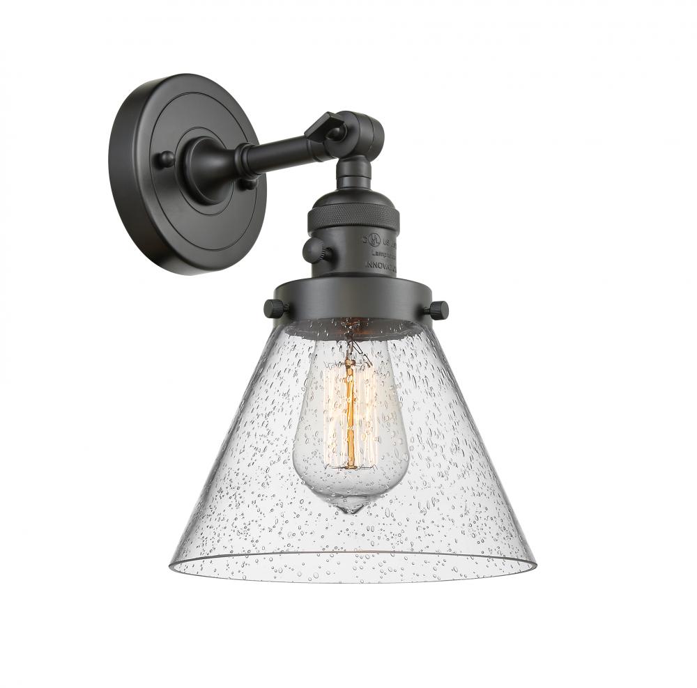 Cone - 1 Light - 8 inch - Oil Rubbed Bronze - Adjustable Sconce