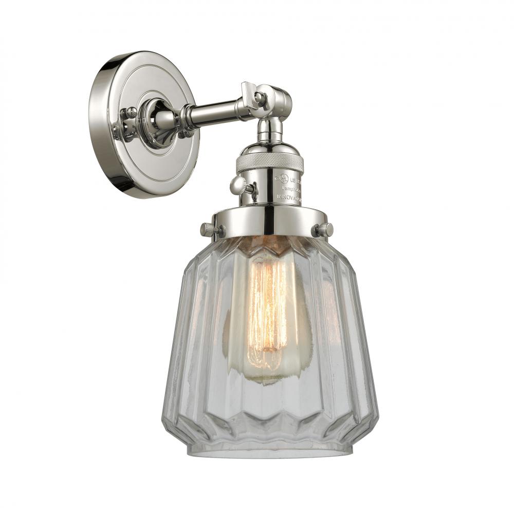 Chatham - 1 Light - 7 inch - Polished Nickel - Adjustable Sconce
