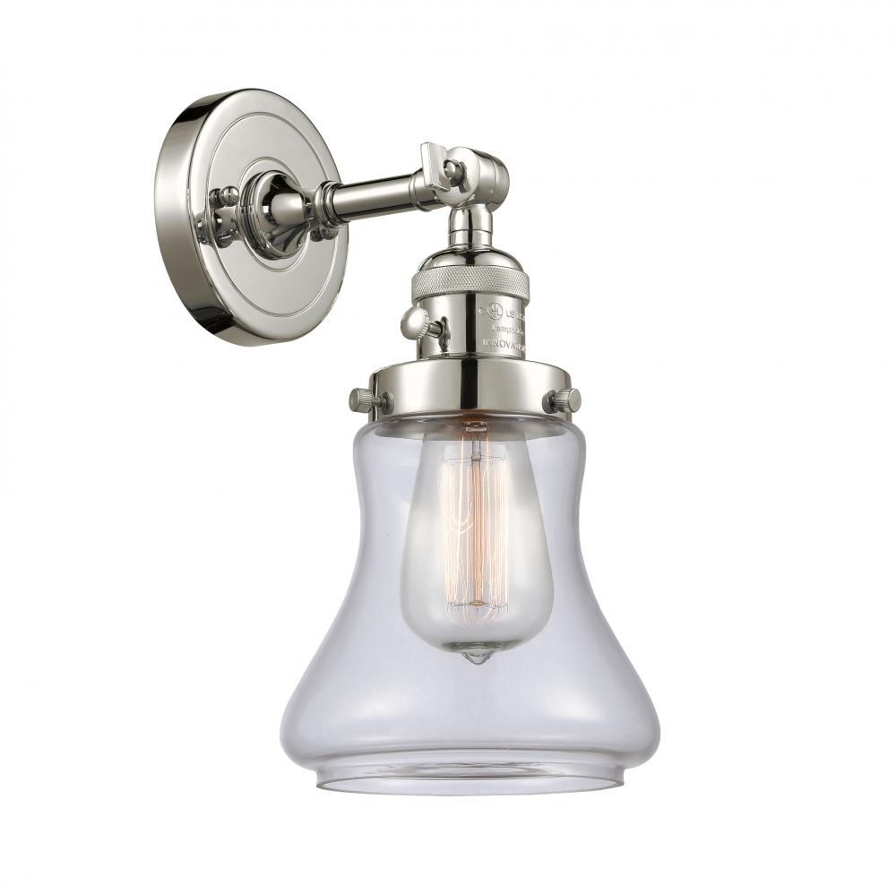 Bellmont - 1 Light - 7 inch - Polished Nickel - Adjustable Sconce