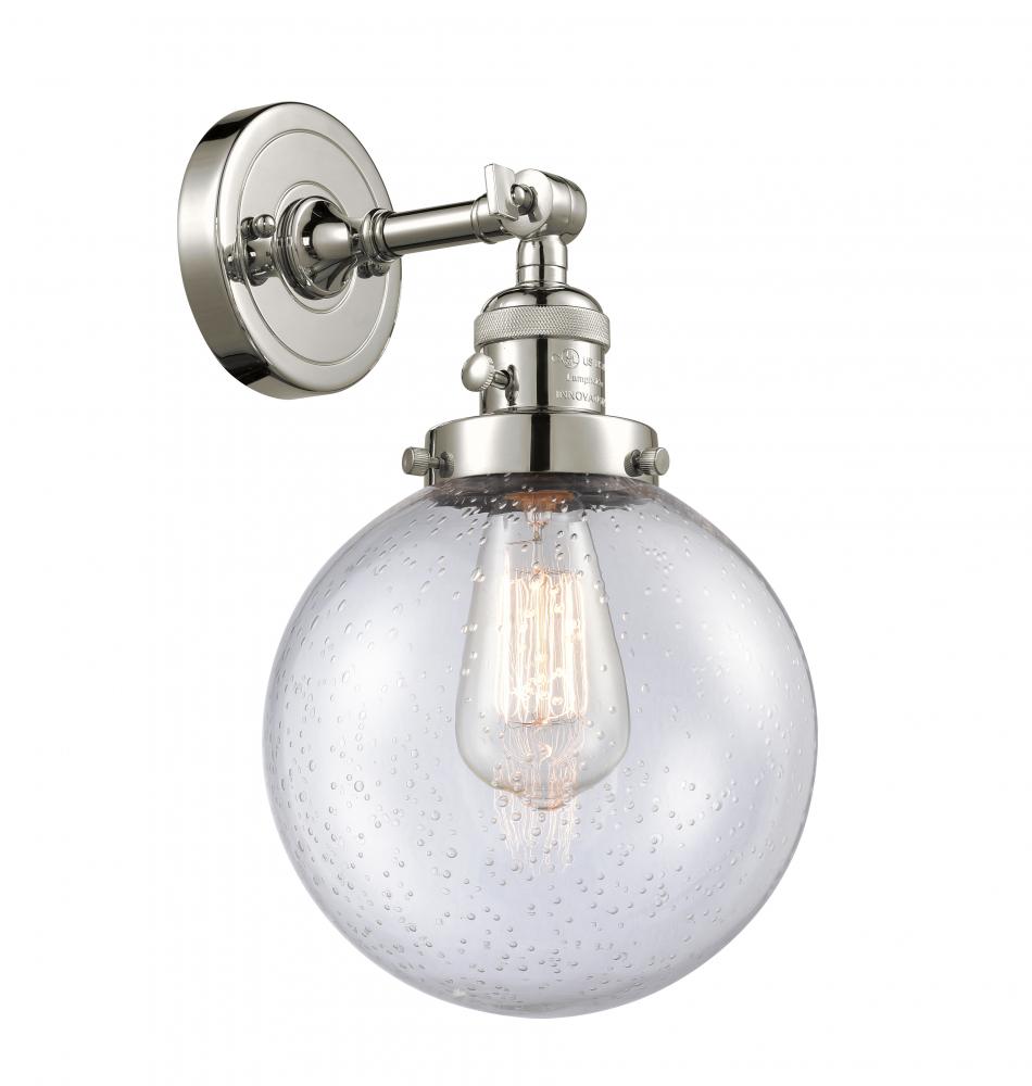 Beacon - 1 Light - 8 inch - Polished Nickel - Adjustable Sconce