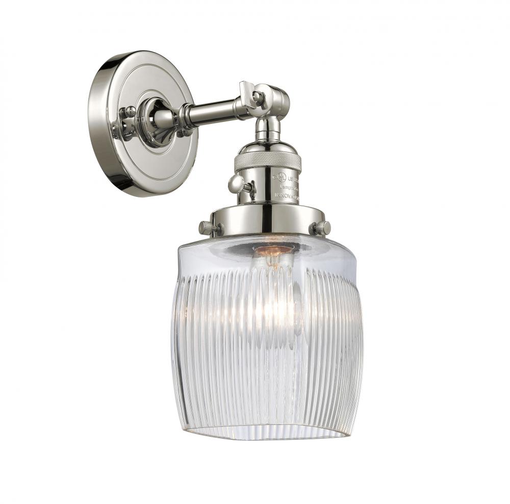 Colton - 1 Light - 6 inch - Polished Nickel - Adjustable Sconce