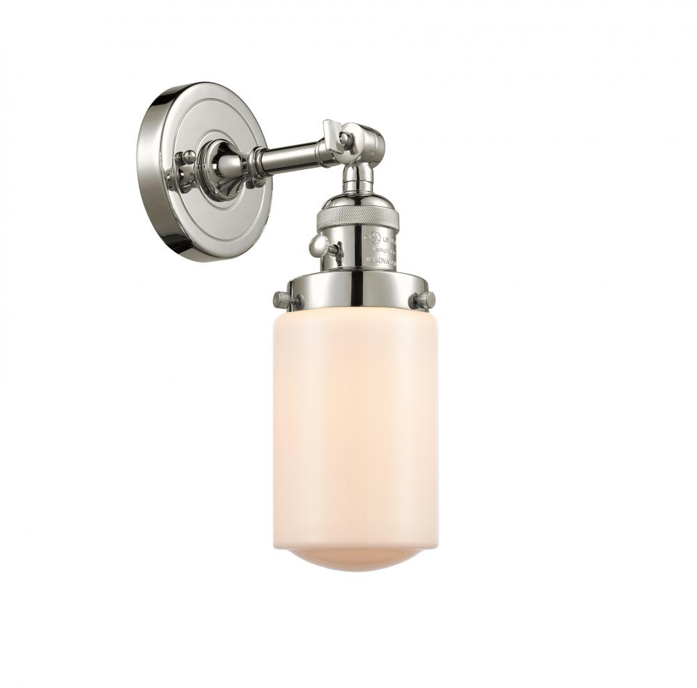 Dover - 1 Light - 5 inch - Polished Nickel - Adjustable Sconce