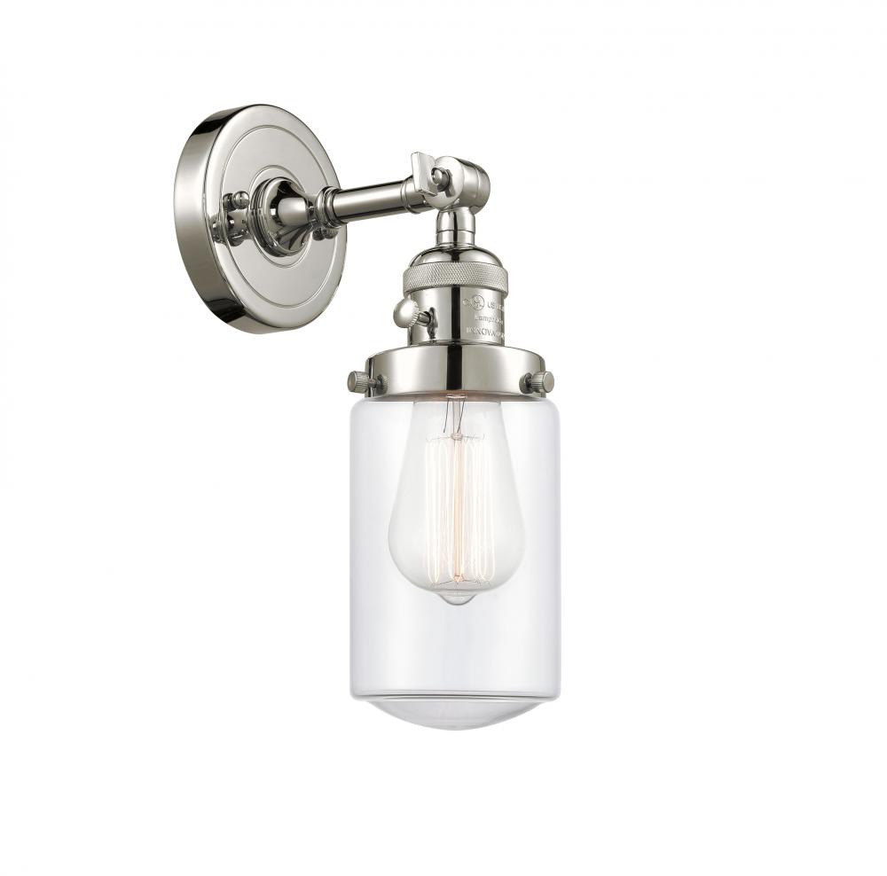 Dover - 1 Light - 5 inch - Polished Nickel - Adjustable Sconce