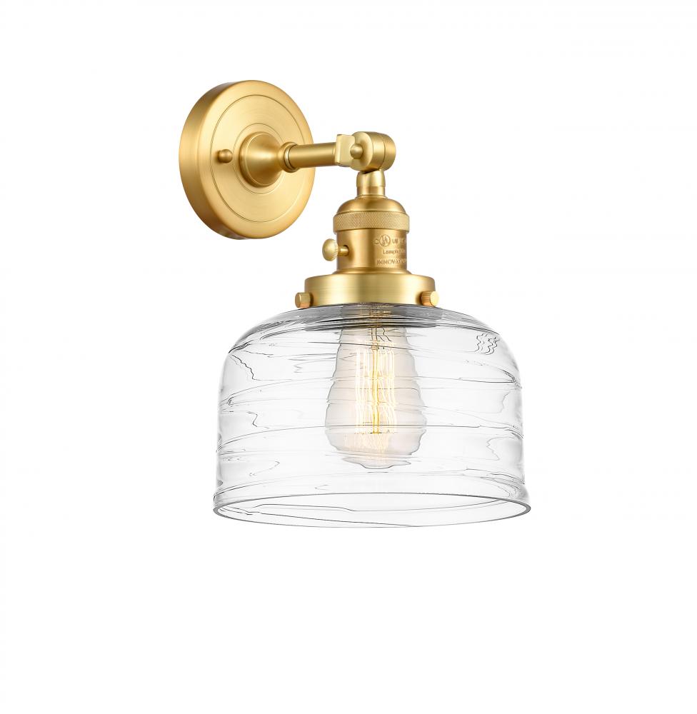 Bell - 1 Light - 8 inch - Satin Gold - Adjustable Sconce