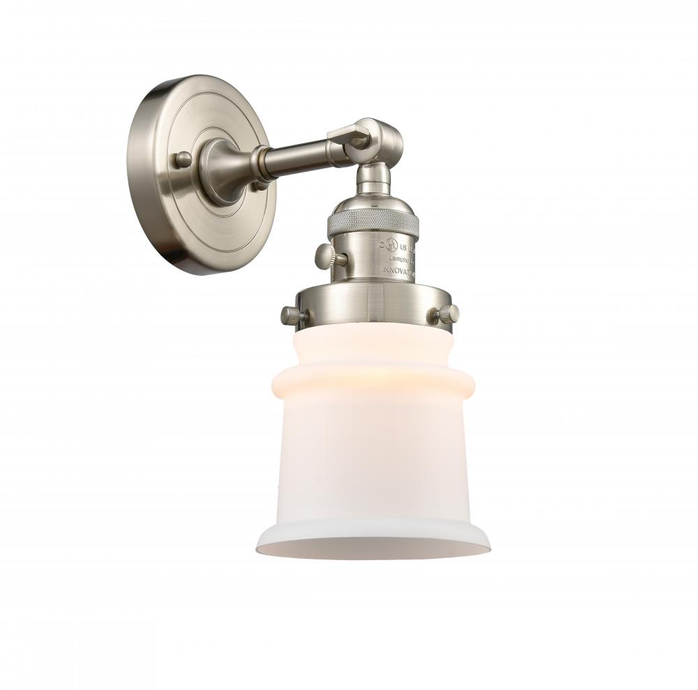 Canton - 1 Light - 5 inch - Brushed Satin Nickel - Adjustable Sconce