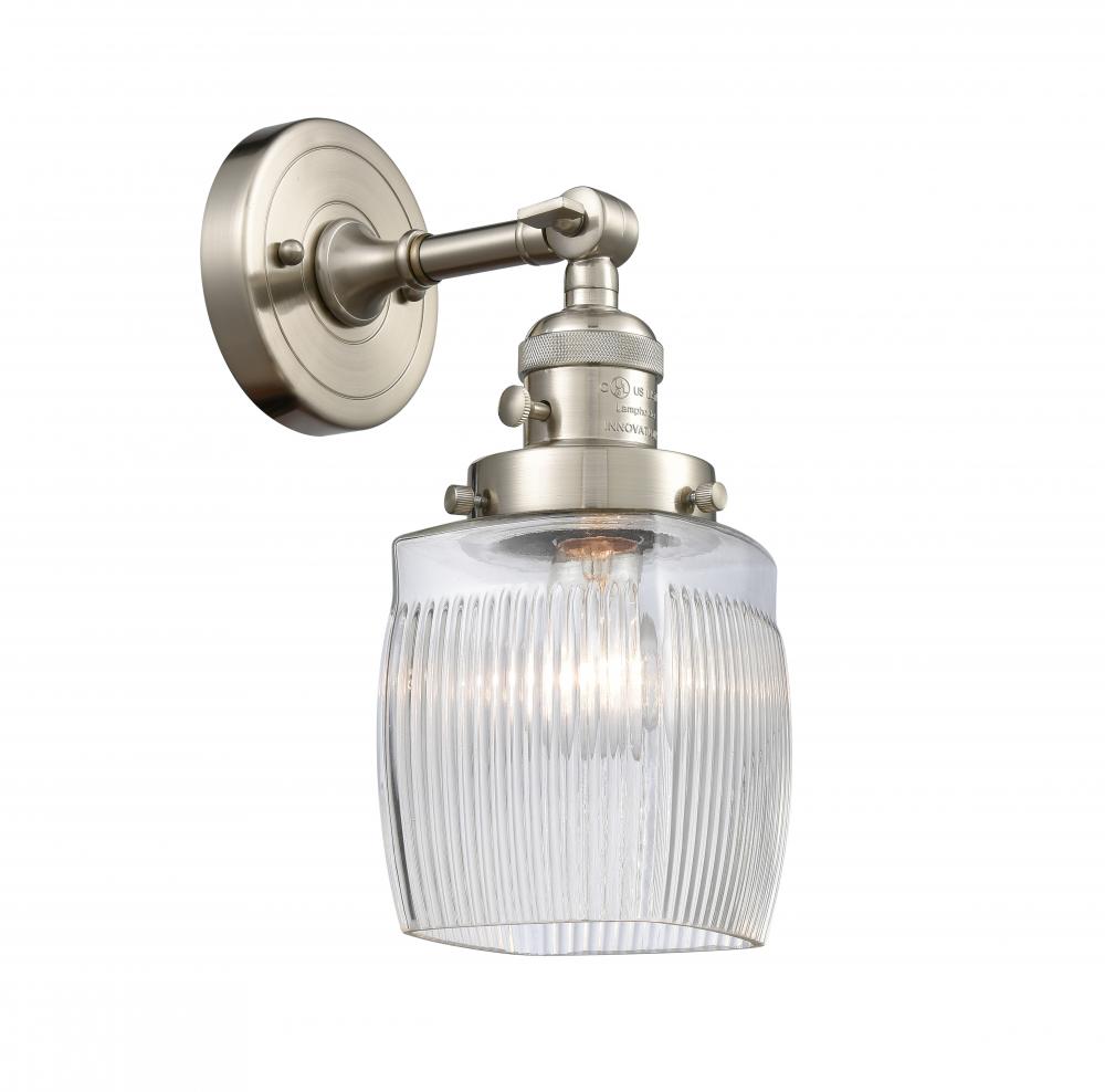 Colton - 1 Light - 6 inch - Brushed Satin Nickel - Adjustable Sconce