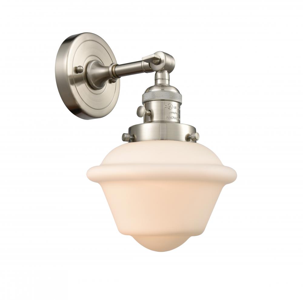 Oxford - 1 Light - 8 inch - Brushed Satin Nickel - Adjustable Sconce