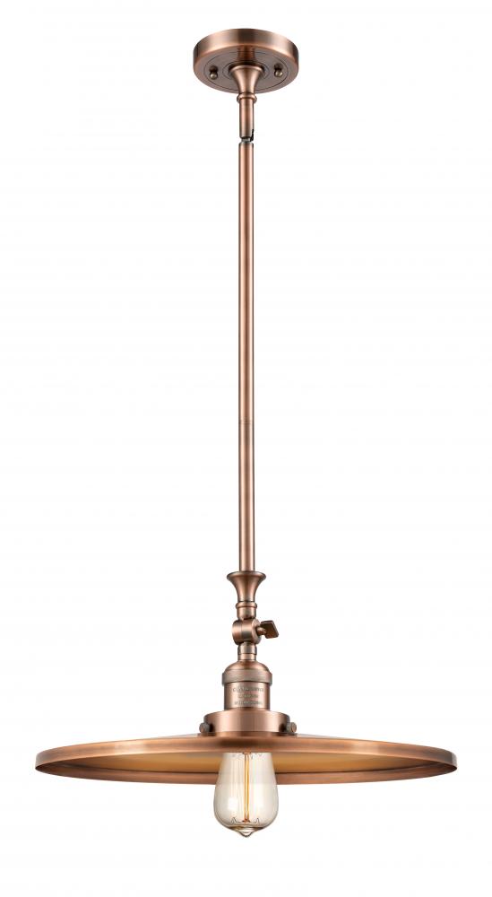 Appalachian - 1 Light - 16 inch - Oil Rubbed Bronze - Stem Hung - Mini Pendant