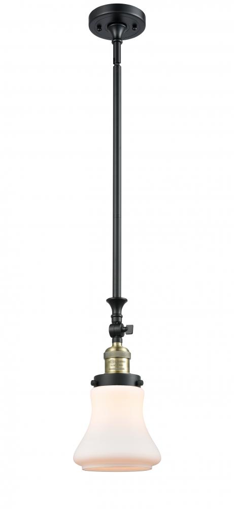 Bellmont - 1 Light - 6 inch - Black Antique Brass - Stem Hung - Adjustable Mini Pendant