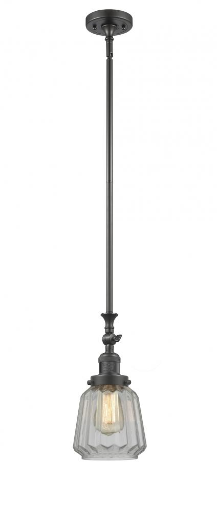 Chatham - 1 Light - 7 inch - Oil Rubbed Bronze - Stem Hung - Adjustable Mini Pendant