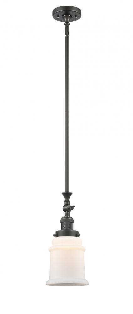 Canton - 1 Light - 6 inch - Oil Rubbed Bronze - Stem Hung - Adjustable Mini Pendant