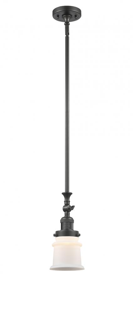 Canton - 1 Light - 5 inch - Oil Rubbed Bronze - Stem Hung - Adjustable Mini Pendant