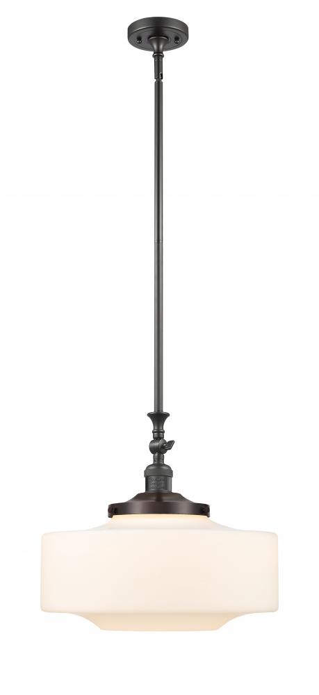 Bridgeton - 1 Light - 16 inch - Oil Rubbed Bronze - Stem Hung - Adjustable Mini Pendant