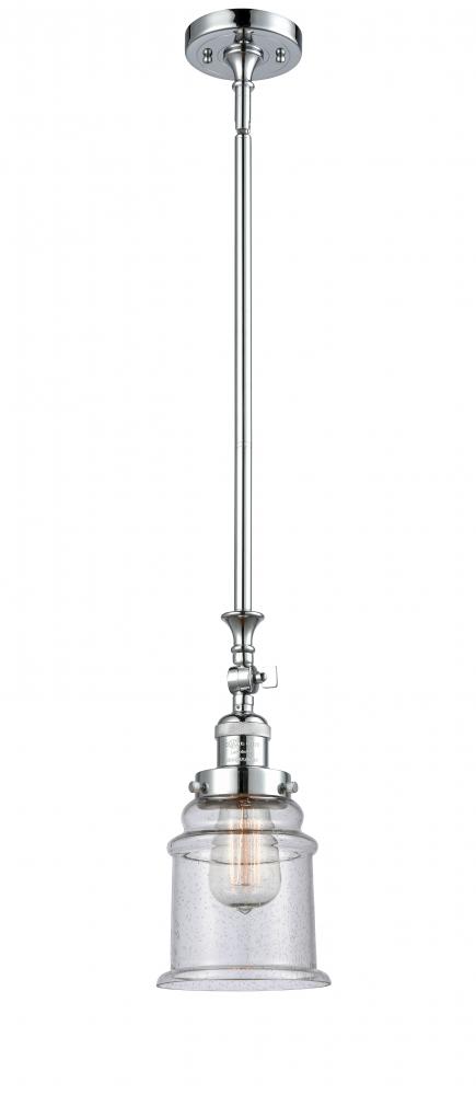 Canton - 1 Light - 6 inch - Polished Chrome - Stem Hung - Adjustable Mini Pendant