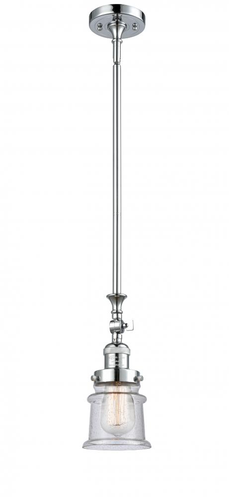 Canton - 1 Light - 5 inch - Polished Chrome - Stem Hung - Adjustable Mini Pendant