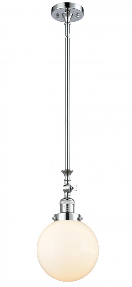 Beacon - 1 Light - 8 inch - Polished Chrome - Stem Hung - Adjustable Mini Pendant