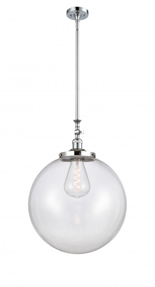 Beacon - 1 Light - 18 inch - Polished Chrome - Stem Hung - Adjustable Mini Pendant