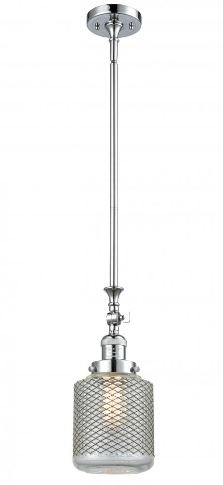 Stanton - 1 Light - 6 inch - Polished Chrome - Stem Hung - Adjustable Mini Pendant