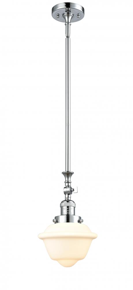 Oxford - 1 Light - 7 inch - Polished Chrome - Stem Hung - Adjustable Mini Pendant