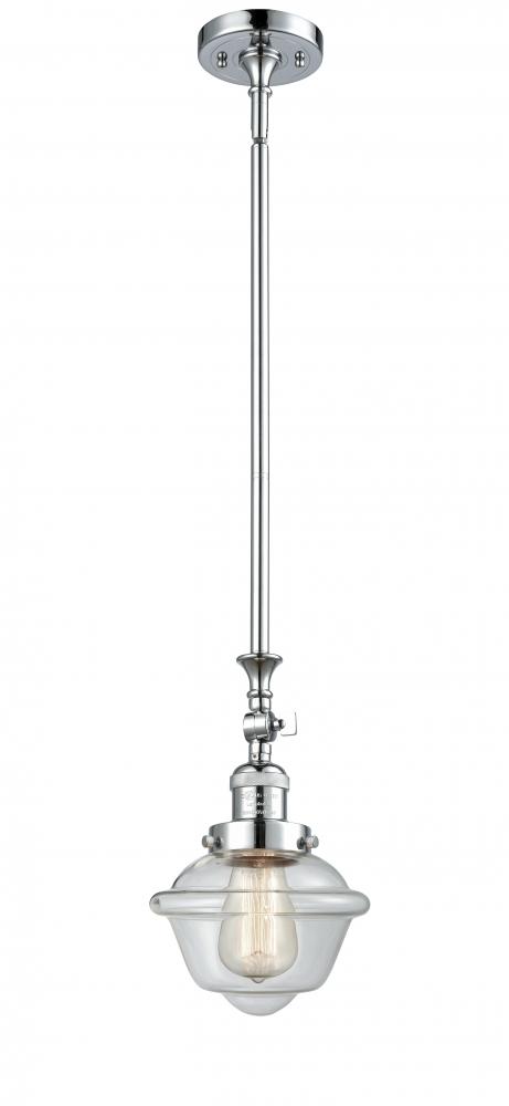 Oxford - 1 Light - 7 inch - Polished Chrome - Stem Hung - Adjustable Mini Pendant