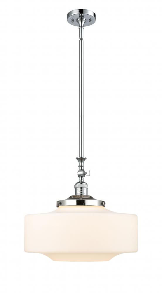 Bridgeton - 1 Light - 16 inch - Polished Chrome - Stem Hung - Adjustable Mini Pendant