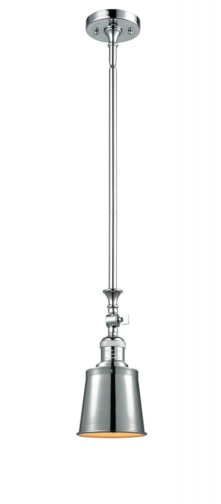 Addison - 1 Light - 5 inch - Polished Chrome - Stem Hung - Adjustable Mini Pendant