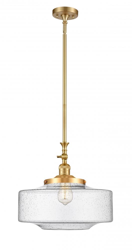 Bridgeton - 1 Light - 16 inch - Satin Gold - Stem Hung - Adjustable Mini Pendant