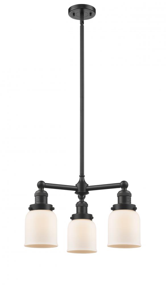 Bell - 3 Light - 19 inch - Oil Rubbed Bronze - Stem Hung - Chandelier