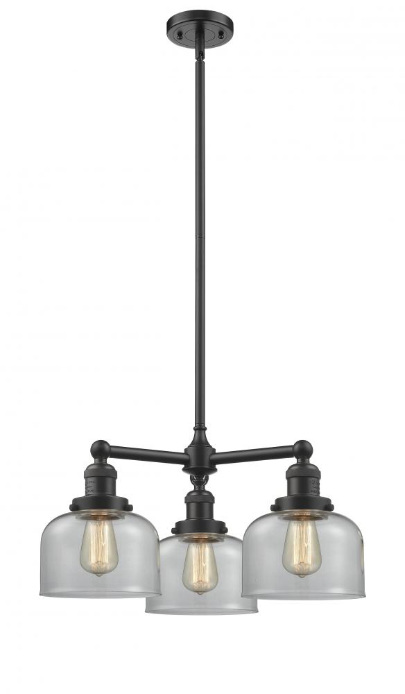 Bell - 3 Light - 22 inch - Oil Rubbed Bronze - Stem Hung - Chandelier