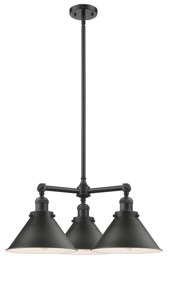 Briarcliff - 3 Light - 24 inch - Oil Rubbed Bronze - Stem Hung - Chandelier