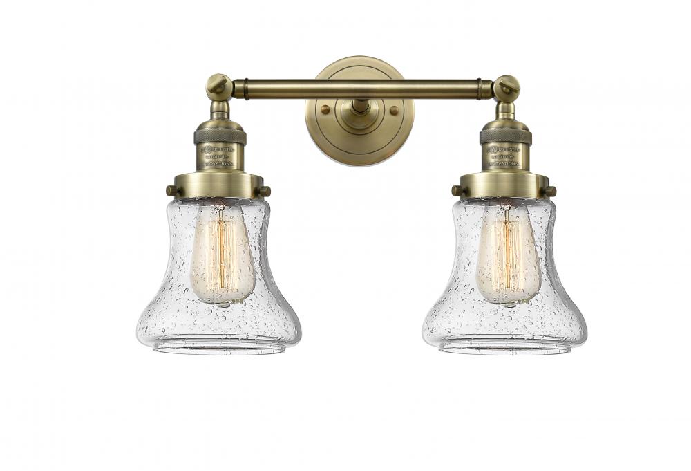 Bellmont - 2 Light - 17 inch - Antique Brass - Adjustable Bath Vanity Light