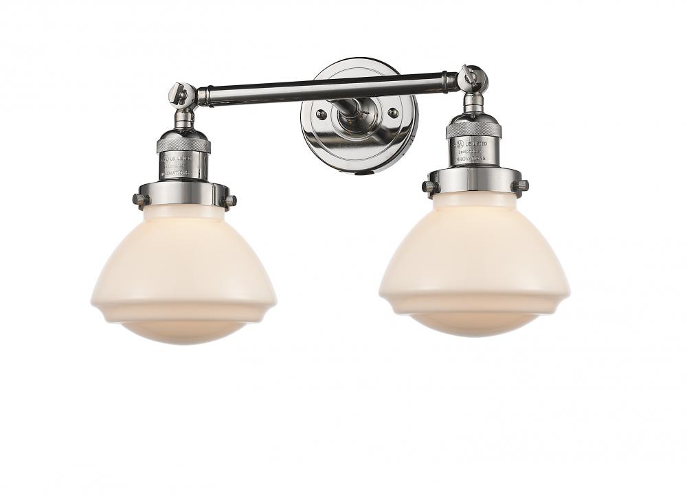 Olean - 2 Light - 17 inch - Polished Nickel - Adjustable Bath Vanity Light