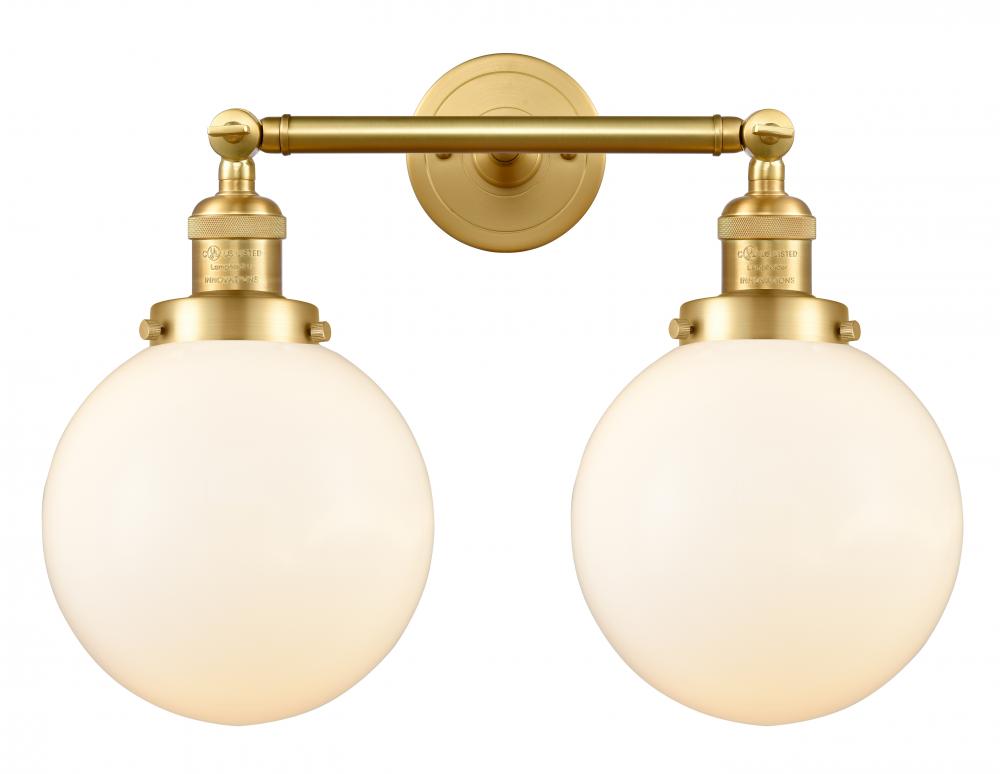Beacon - 2 Light - 19 inch - Satin Gold - Adjustable Bath Vanity Light