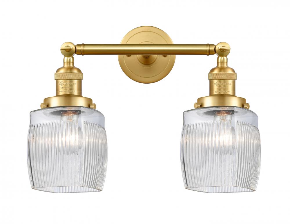 Colton - 2 Light - 16 inch - Satin Gold - Adjustable Bath Vanity Light