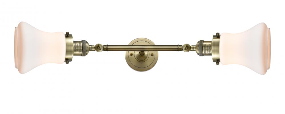 Bellmont - 2 Light - 6 inch - Antique Brass - Adjustable Bath Vanity Light