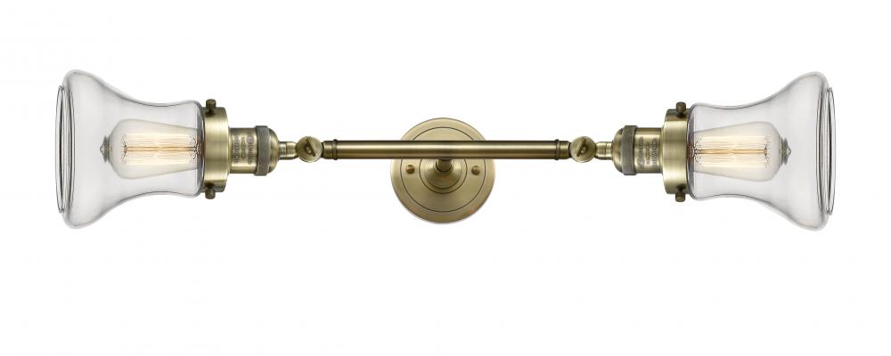 Bellmont - 2 Light - 6 inch - Antique Brass - Adjustable Bath Vanity Light