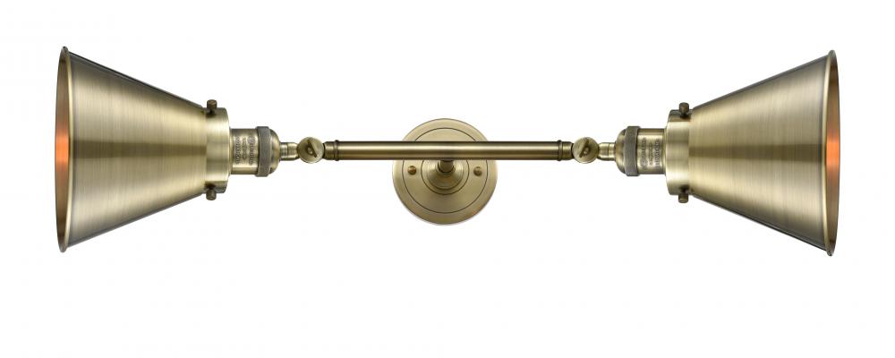 Appalachian - 2 Light - 8 inch - Brushed Brass - Adjustable Bath Vanity Light