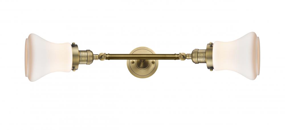 Bellmont - 2 Light - 6 inch - Brushed Brass - Adjustable Bath Vanity Light