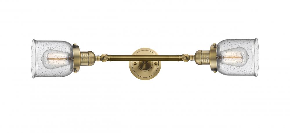 Bell - 2 Light - 5 inch - Brushed Brass - Adjustable Bath Vanity Light