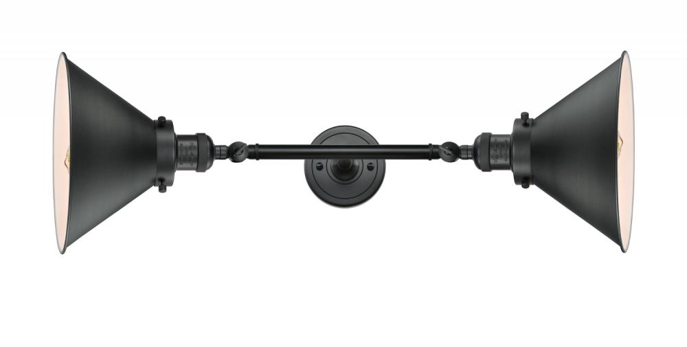 Briarcliff - 2 Light - 10 inch - Matte Black - Adjustable Bath Vanity Light