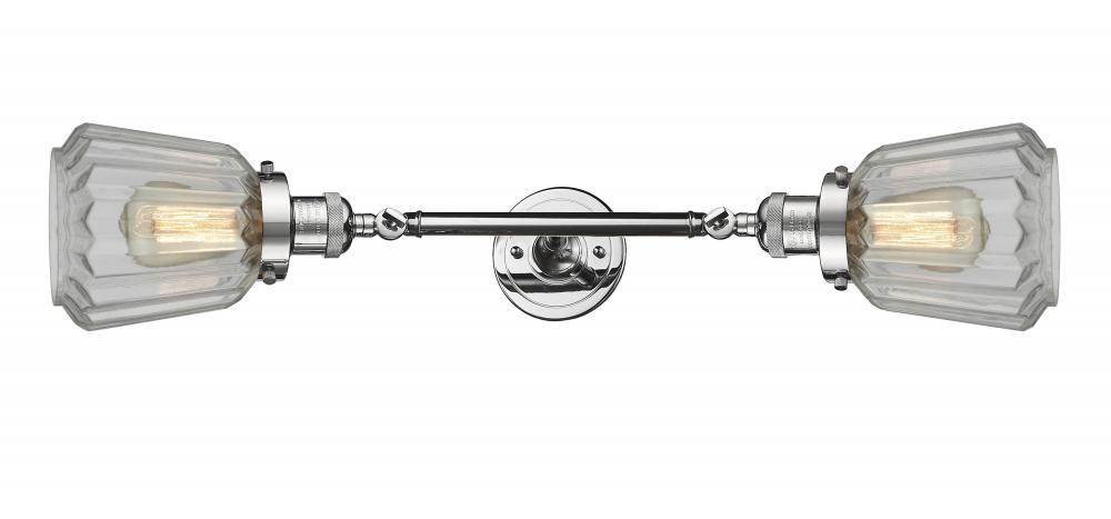 Chatham - 2 Light - 7 inch - Polished Chrome - Adjustable Bath Vanity Light