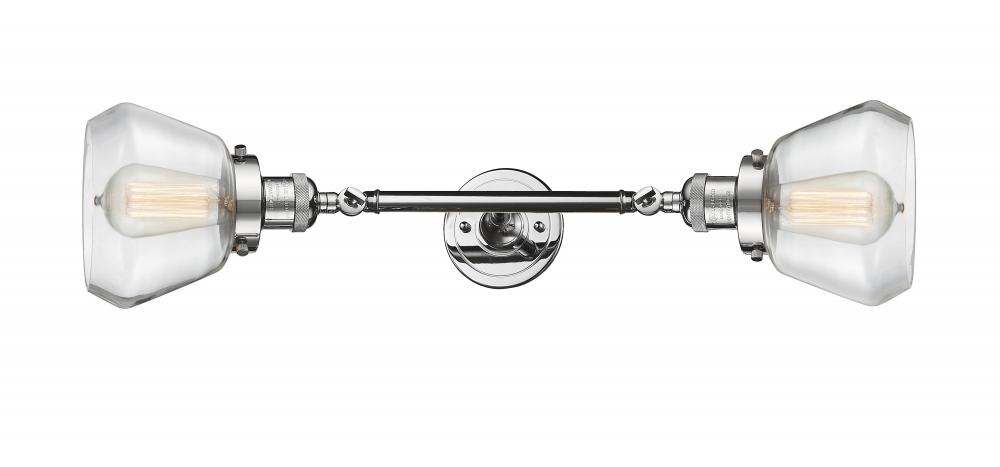 Fulton - 2 Light - 7 inch - Polished Chrome - Adjustable Bath Vanity Light